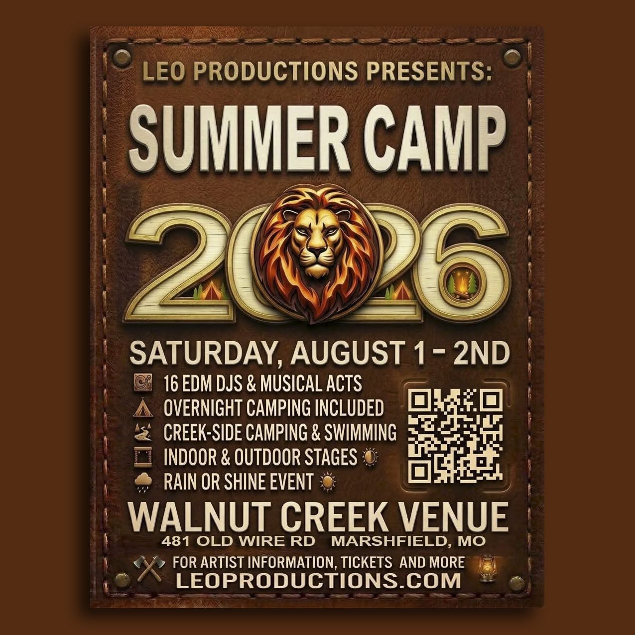 2026-08-01 to 02 Leo's SUMMER CAMP 2026 cover